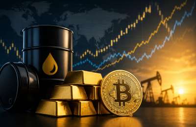 How Oil prices affect Gold and Crypto markets: WTI, Brent, Gold, and Bitcoin correlation