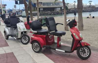 Woman seriously injured after electric scooter plunges into sea at Puerto Colon