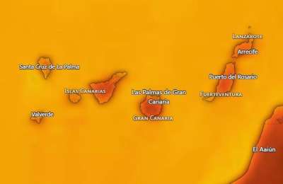 AEMET extends heat warnings across the Canary Islands as heatwave persists
