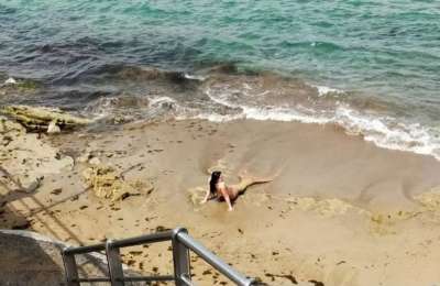 'Mermaid' spotted on Gran Canaria beach