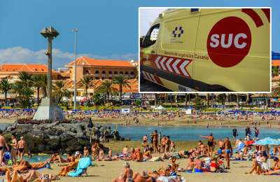 70-year-old man in serious condition after near drowning at Los Cristianos Beach