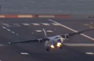 Flight forced to abort landing at Lanzarote Airport due to strong winds