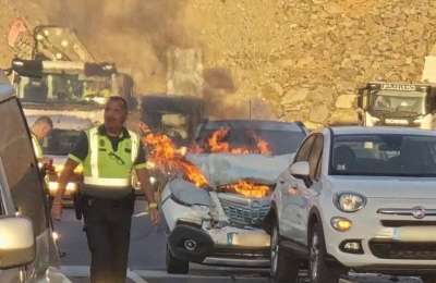 Eight injured in six-vehicle crash on GC-1 motorway in Gran Canaria