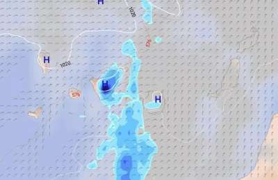 Rain forecast for the start of September in the Canary Islands
