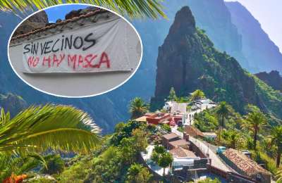 Masca residents protest against road closures and restrictions fearing it will ruin their businesses 