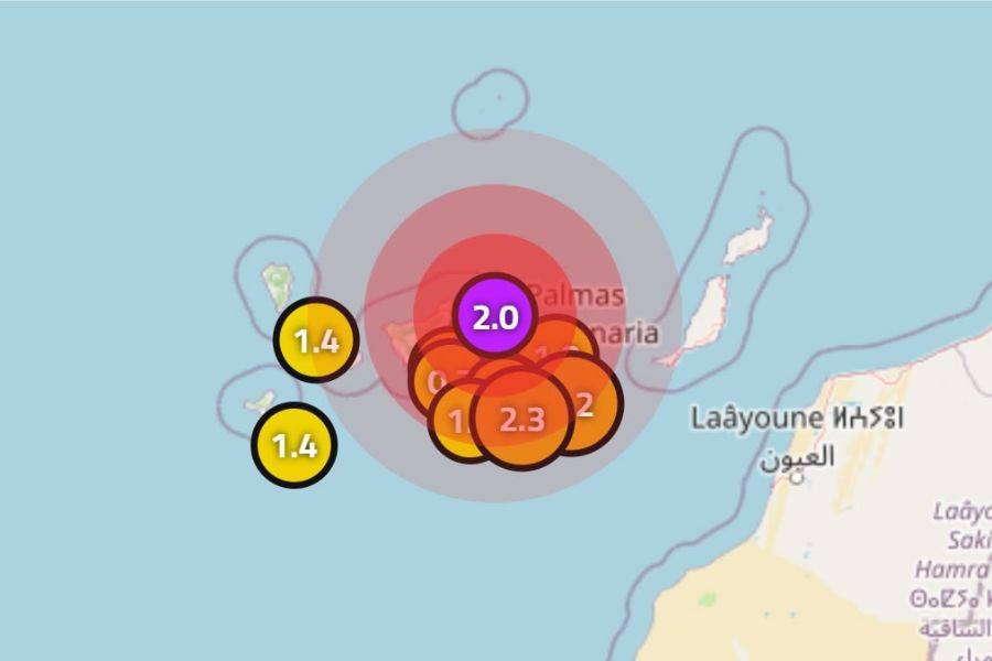 46 earthquakes recorded across the Canary Islands in just 48 hours