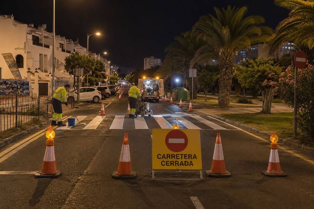 Los Cristianos road closure scheduled for Sunday night