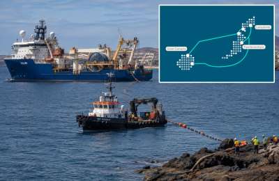553km undersea cable completed linking three Canary Islands