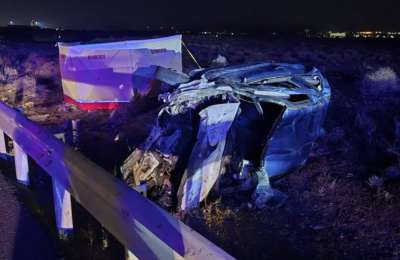 Young man dies after car overturns and catches fire in Lanzarote
