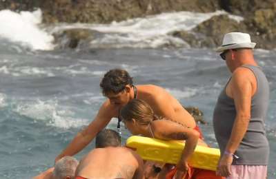 Drunk holidaymaker rescued as current sweeps him away in Tenerife