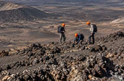NASA astronauts land in Lanzarote to train for moon and mars missions