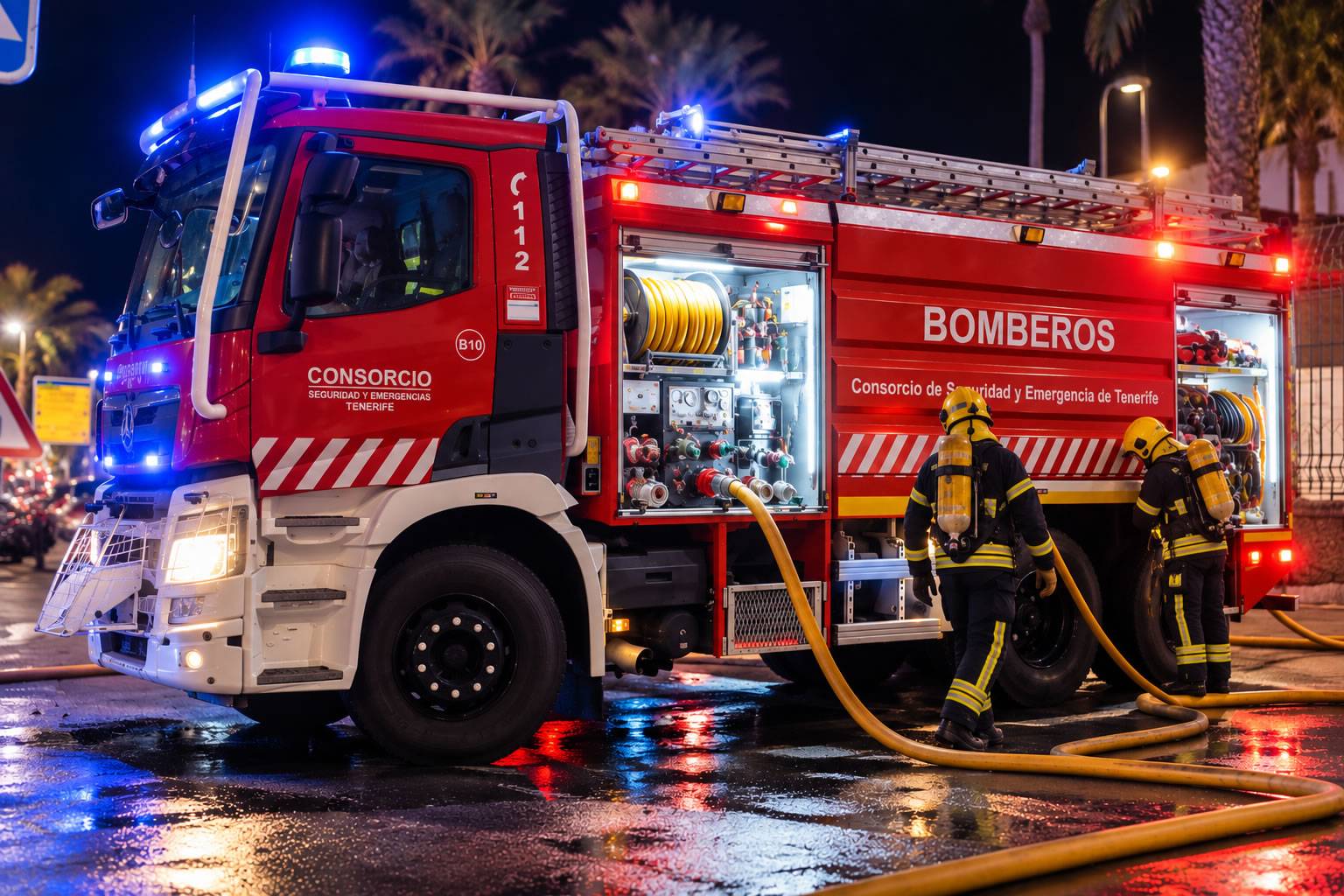 Two taken to hospital after restaurant fire in Playa de las Americas