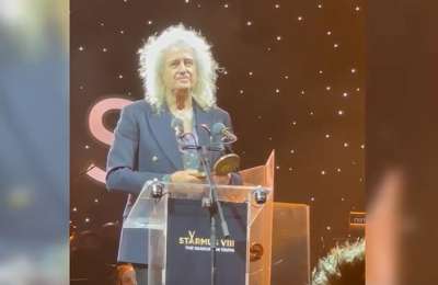 Brian May receives surprise award as music stars light up Starmus opening in Tenerife