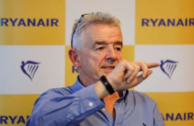 Ryanair boss warns air fares could rise by up to 20% in 2027