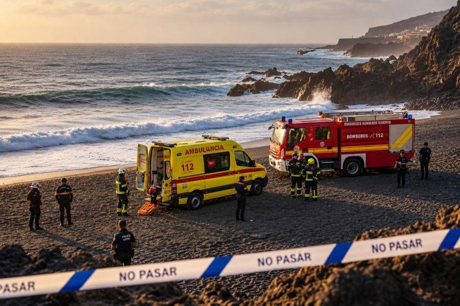 Surfers rescue three young women from drowning at beach in Tenerife